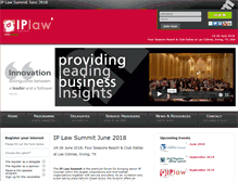 Tablet Screenshot of iplawsummit.com